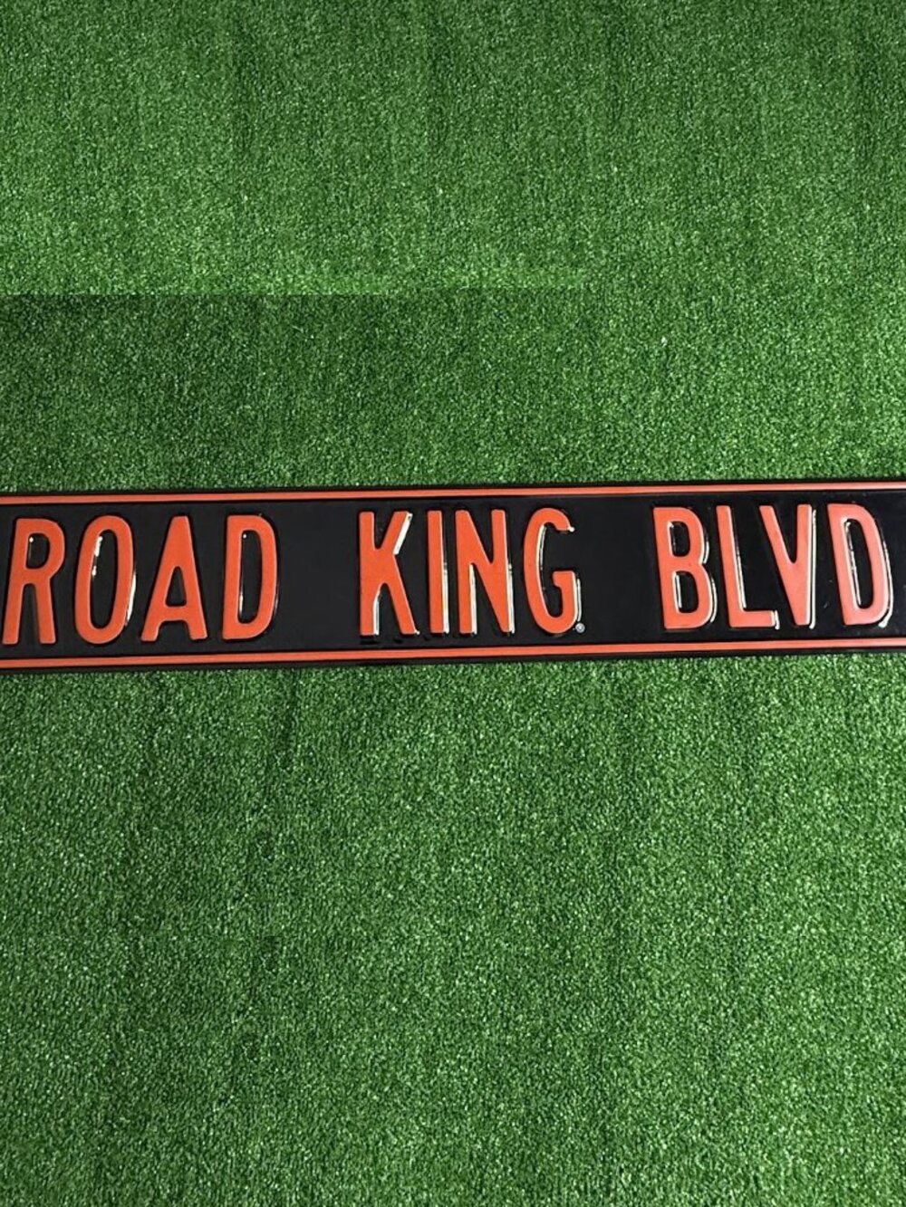 Vintage 2000 Harley Davidson Road King Blvd Metal Sign 36x6 Ande Rooney USA Made
